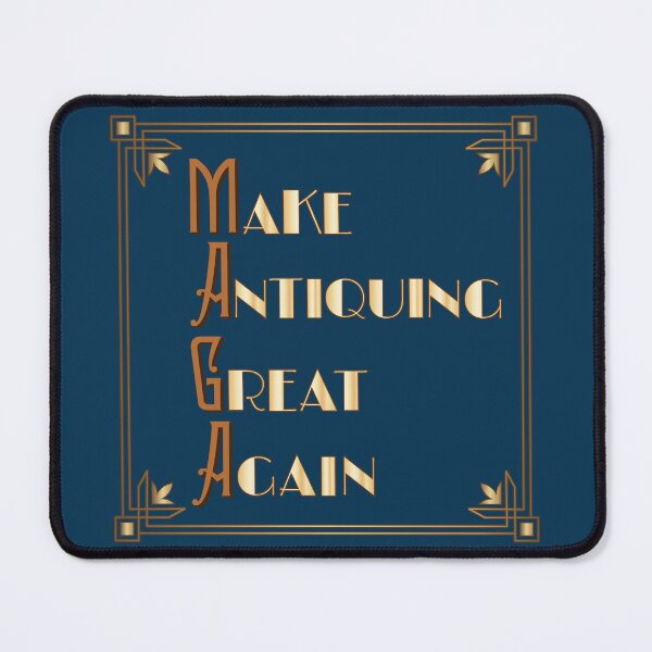Item preview, Make Antiquing Great Again! art deco style collectors logo designed and sold by Zeescorner.