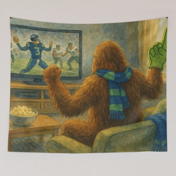 Item preview, Sasquatch Roots for Seattle Football Watercolor designed and sold by Sarcastic Narwhal.