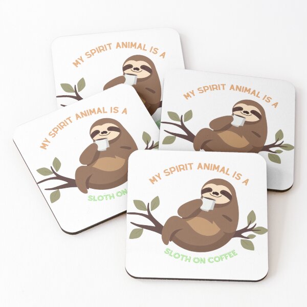 Item preview, Sloth with coffe designed and sold by Mioudy.