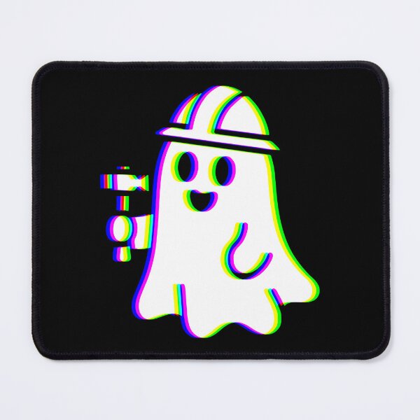 Item preview, Construction Ghost – Glitch RGB Tradesman Halloween Crew Design designed and sold by Taans-Creation.