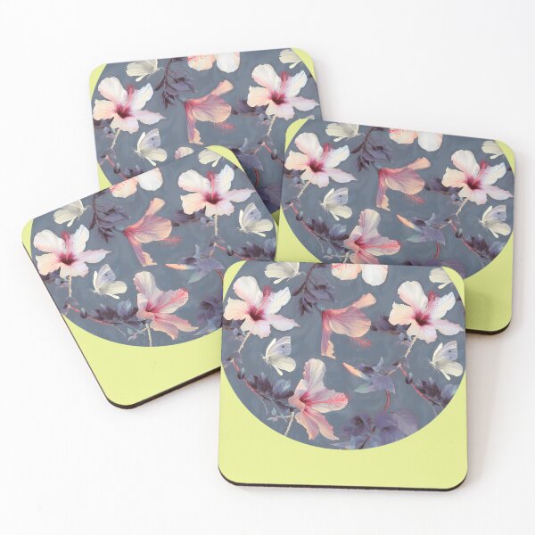 Item preview, Butterflies-And-Hibiscus-Flowers---A-Painted-Pattern designed and sold by HeribertFunke.