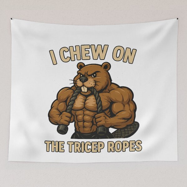 Item preview, Beaver Tricep Ropes Funny Fitness Gym designed and sold by k3rstman1.