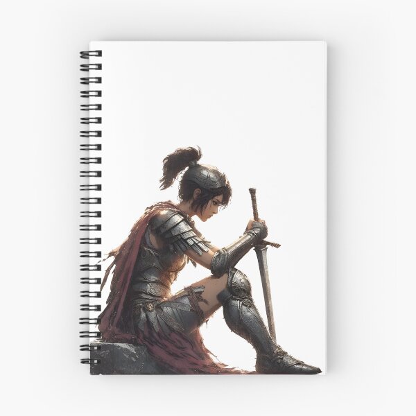 Item preview, Spartan Warrior – Epic Spartan Woman Resting after a Victory Artwork designed and sold by Lag-Threads.