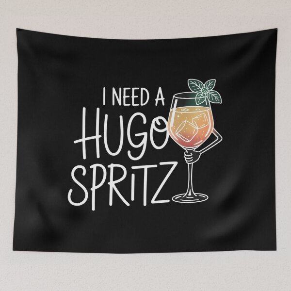 Item preview, I Need a Hugo Spritz Summer Elderberry Prosecco Cocktail Hug designed and sold by savrmiller.