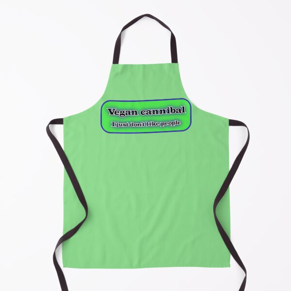 Item preview, Vegan cannibal I just don’t like people, blue on green designed and sold by mntimg.