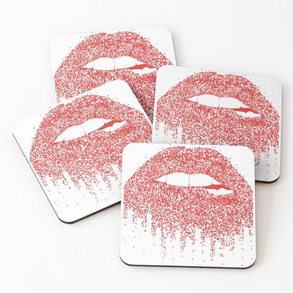 Item preview, Dripping Red Lips Pop Art Design designed and sold by The secret storage room.