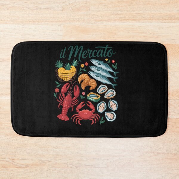 Item preview, Italian Market Summer Coast Lobster Sardines Tomatoes Girl designed and sold by savrmiller.