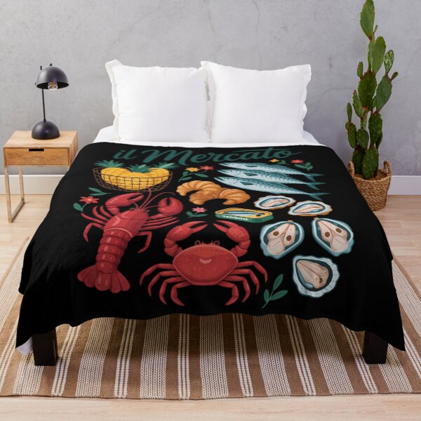 Item preview, Italian Market Summer Coast Lobster Sardines Tomatoes Girl designed and sold by savrmiller.