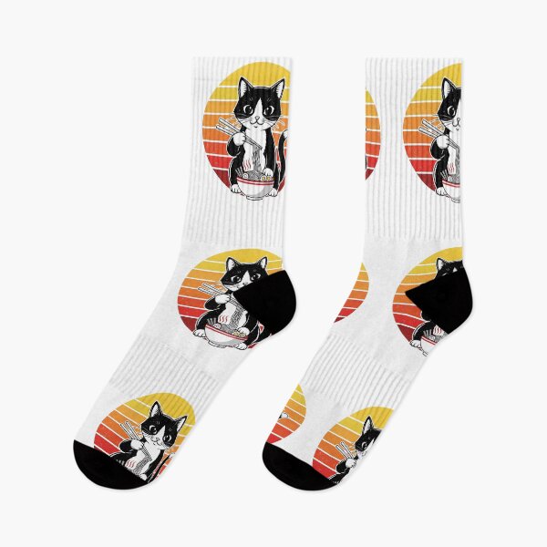 Artikelvorschau, Anime Ramen Katze Retro Japanische Nudeln Kawaii Katze entworfen und verkauft von cawtoon.