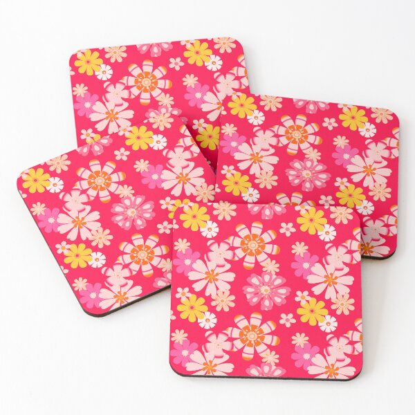 Item preview, Floral Pink Fruit Punch Seamless Repeat designed and sold by Sharon Schwalbe.