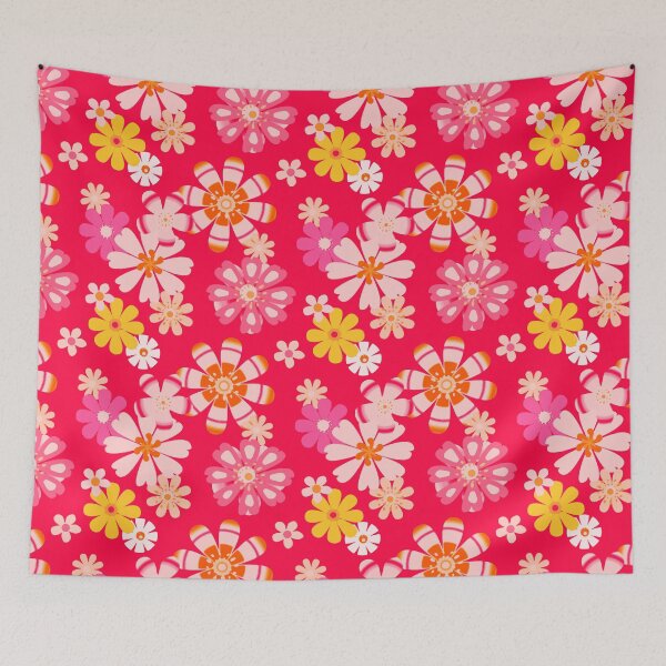Item preview, Floral Pink Fruit Punch Seamless Repeat designed and sold by Sharon Schwalbe.