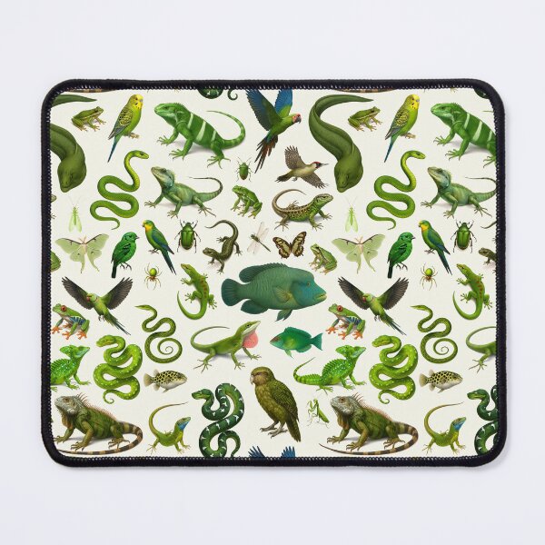 Item preview, Wild World in Green Retro Illustration Wildlife Chart designed and sold by kakarikihill.