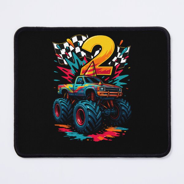 Item preview, Monster Truck Colorful 2nd Birthday 2 Years Old Bday Boys Kids designed and sold by rafaeltto.