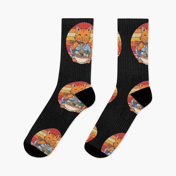 Item preview, Japanese Art Ramen Cat Ninja Ukiyo-e Anime Style Samurai Cat  designed and sold by cawtoon.