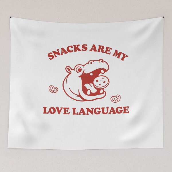 Item preview, Snacks Are My Love Language: Hungry Hippo Foodie  designed and sold by k3rstman1.