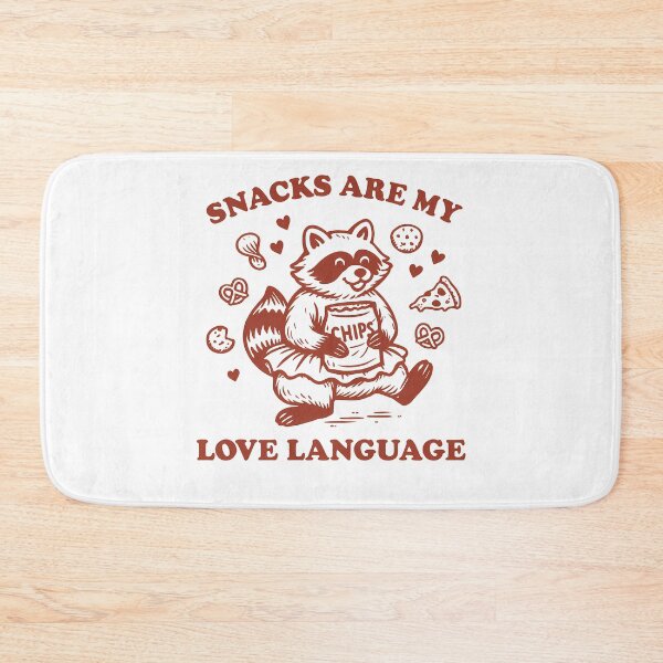 Item preview, Snacks Are My Love Language Raccoon Foodie designed and sold by k3rstman1.