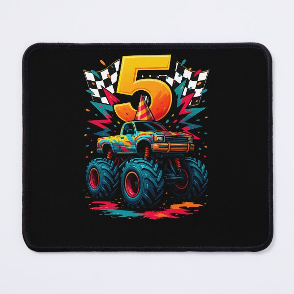 Item preview, Monster Truck Colorful 5th Birthday 5 Years Old Bday Boys Kids designed and sold by rafaeltto.
