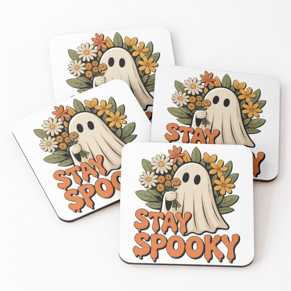 Item preview, Stay Spooky Ghost PNG - Cute Retro Ghost with Flowers Sublimation, Halloween Fall Aesthetic Digital Download for Shirts & Sweaters designed and sold by LotusArtShop68.