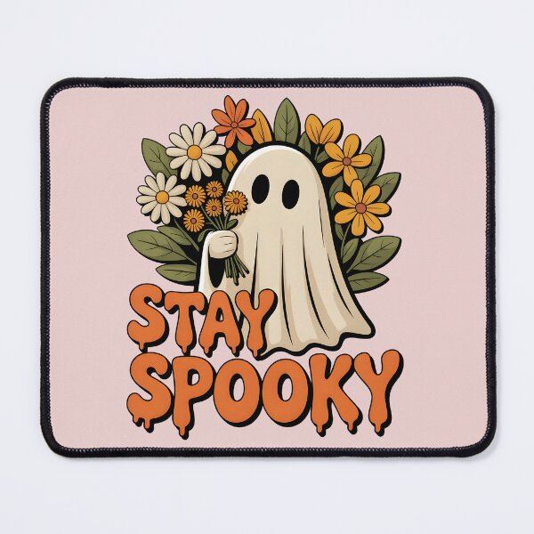 Item preview, Stay Spooky Ghost PNG - Cute Retro Ghost with Flowers Sublimation, Halloween Fall Aesthetic Digital Download for Shirts & Sweaters designed and sold by LotusArtShop68.