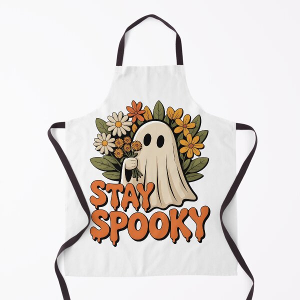 Item preview, Stay Spooky Ghost PNG - Cute Retro Ghost with Flowers Sublimation, Halloween Fall Aesthetic Digital Download for Shirts & Sweaters designed and sold by LotusArtShop68.