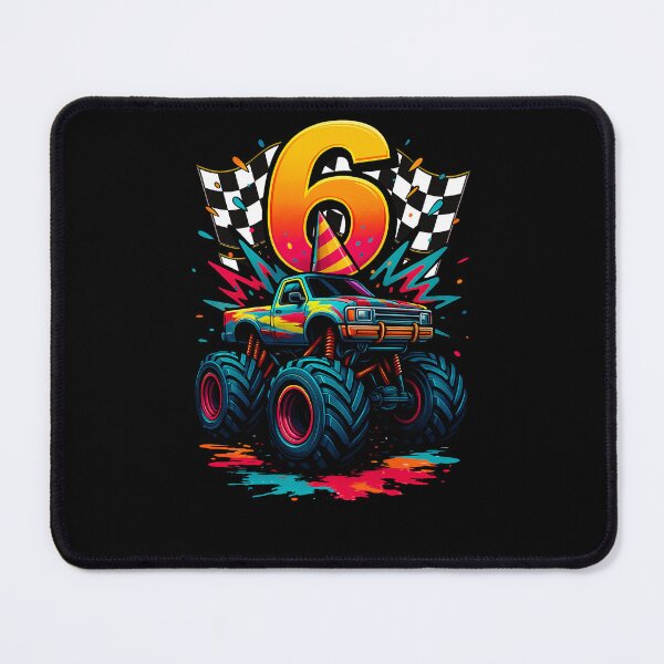 Item preview, Monster Truck Colorful 6th Birthday 6 Years Old Bday Boys Kids designed and sold by rafaeltto.