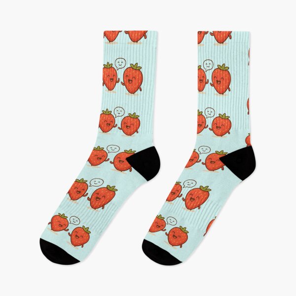Item preview, Kawaii Strawberries – A pair of cheerful and fun fruits designed and sold by urudesign.