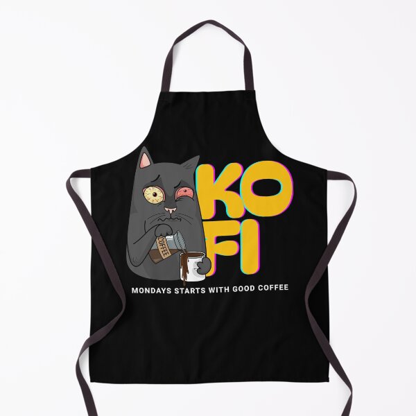 Item preview, ☕? “KOFI – Mondays Start with Good Coffee” | Funny Hungover Cat Coffee T-Shirt for Tired Coffee Lovers designed and sold by PupmeowTs.