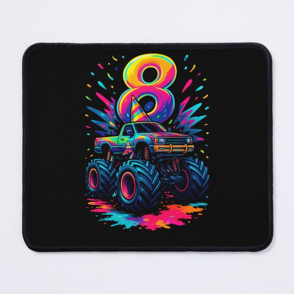 Item preview, Monster Truck Colorful 8th Birthday 8 Years Old Bday Boys Kids designed and sold by rafaeltto.