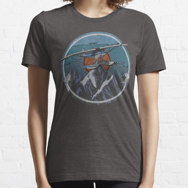 Piper Cub floatplane Retro Mountain's Design Essential T-Shirt