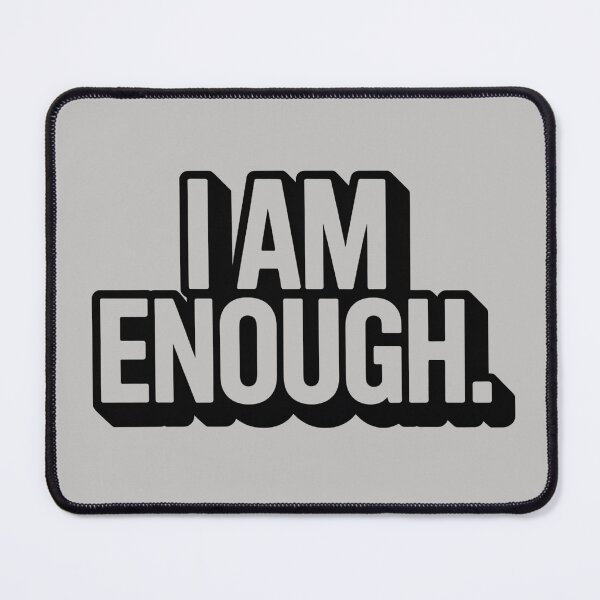 Item preview, "I Am Enough – Bold Affirmation Design" designed and sold by HolisticFurArt.