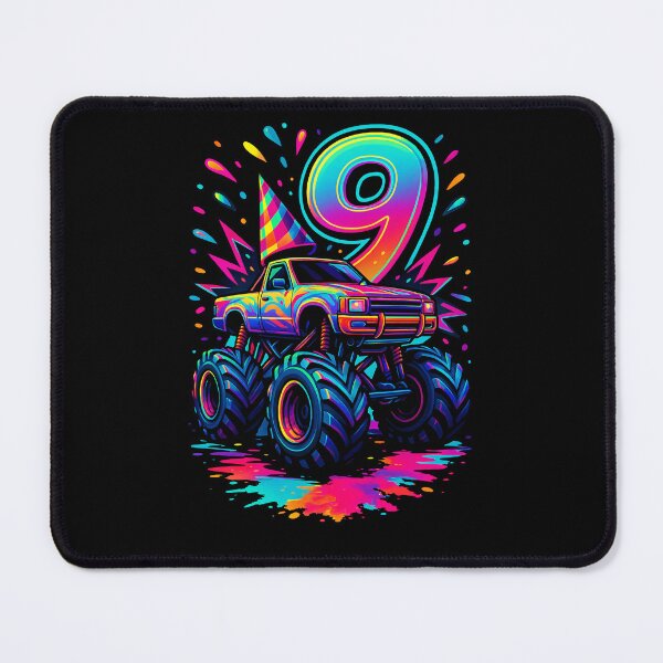 Item preview, Monster Truck Colorful 9th Birthday 9 Years Old Bday Boys Kids designed and sold by rafaeltto.