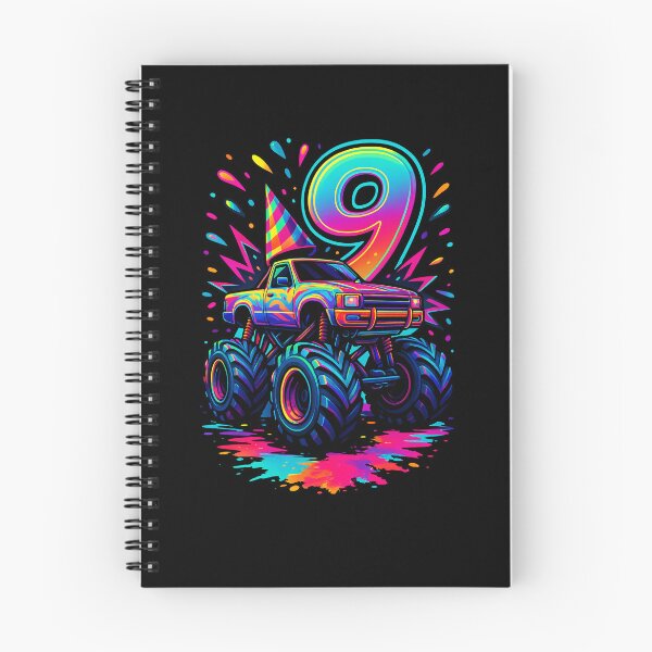 Item preview, Monster Truck Colorful 9th Birthday 9 Years Old Bday Boys Kids designed and sold by rafaeltto.