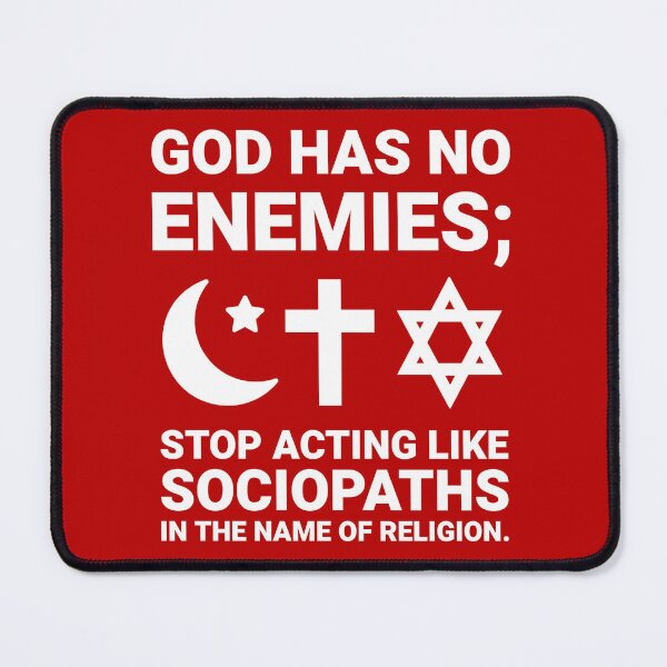 Item preview, God has no enemies designed and sold by Rachel the Artist .