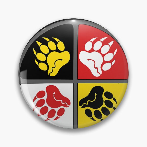 Item preview, Lumbee Bear Paw Medicine Wheel Design designed and sold by HongFYF.