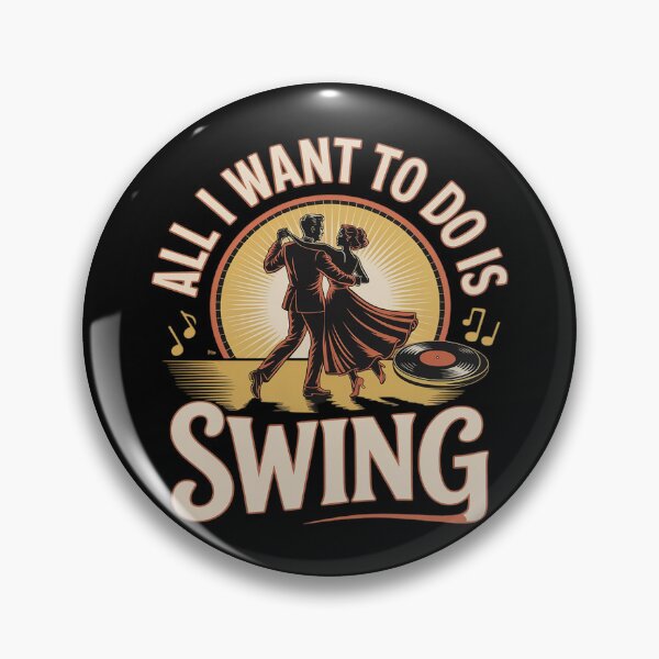 Item preview, All I Want to Do is Swing Dance Couple Retro Jazz Dancing designed and sold by tabdejinti.