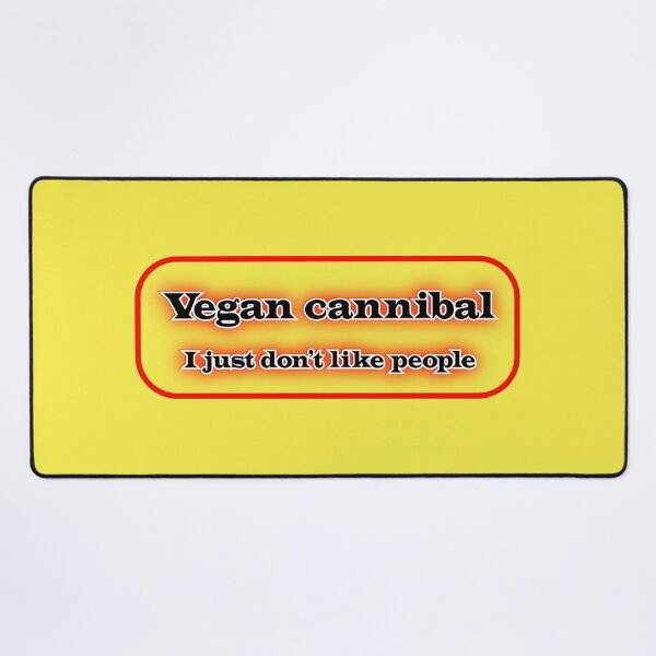 Item preview, Vegan cannibal I just don’t like people, red on yellow designed and sold by mntimg.
