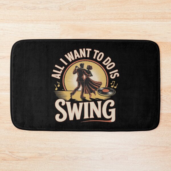 Item preview, All I Want to Do is Swing Dance Couple Retro Jazz Dancing designed and sold by tabdejinti.