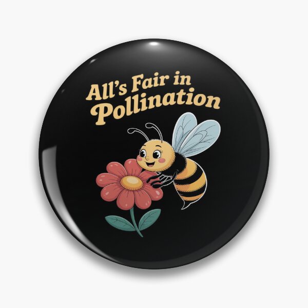 Item preview, All's Fair in Pollination Eco Bee Floral Graphic designed and sold by ticlitule.