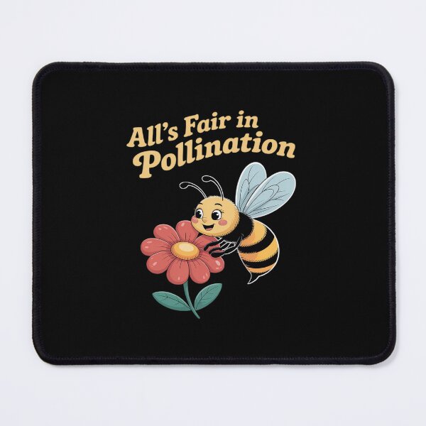 Item preview, All's Fair in Pollination Eco Bee Floral Graphic designed and sold by ticlitule.