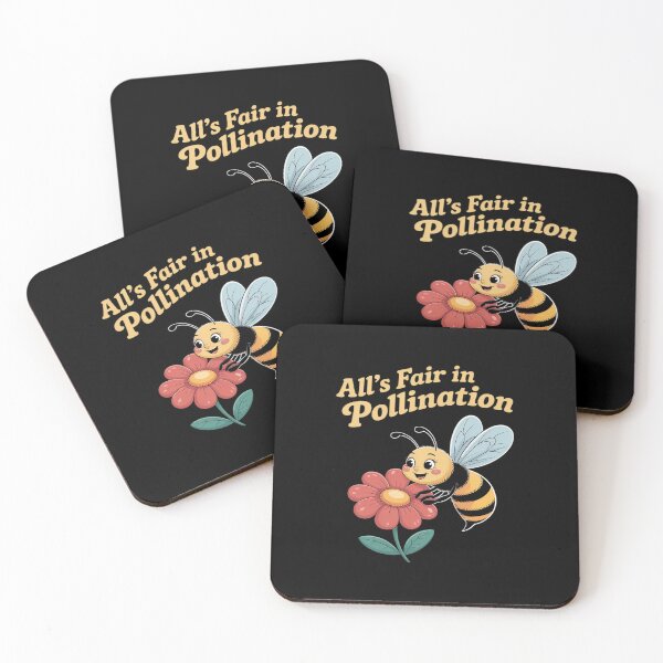 Item preview, All's Fair in Pollination Eco Bee Floral Graphic designed and sold by ticlitule.