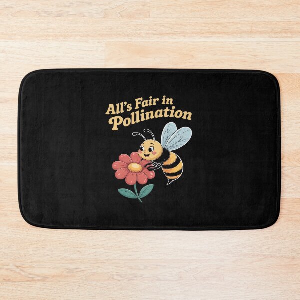 Item preview, All's Fair in Pollination Eco Bee Floral Graphic designed and sold by ticlitule.