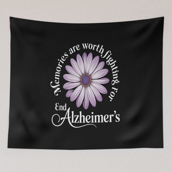 Item preview, Alzheimers Awareness Memories are Worth Fighting For Flower designed and sold by BiellaSar.