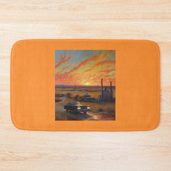 Item preview, "American Rural Sunset: Vintage Car on Country Road" designed and sold by Artisticanvas.