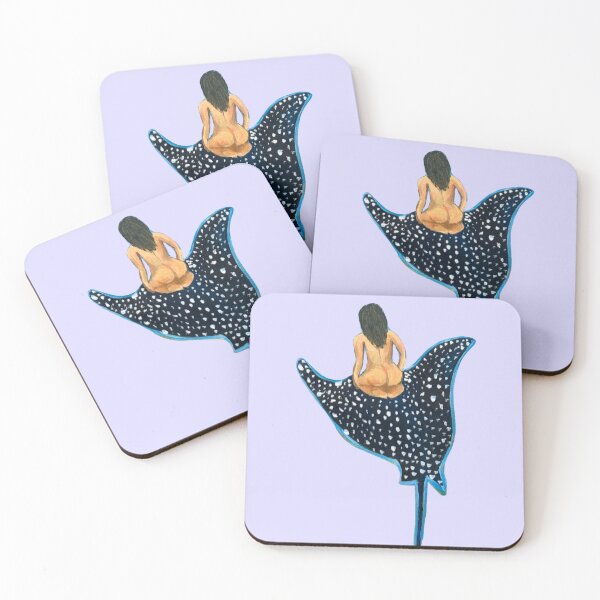 Item preview, Burnete riding eagle ray designed and sold by Sydnie Collins.