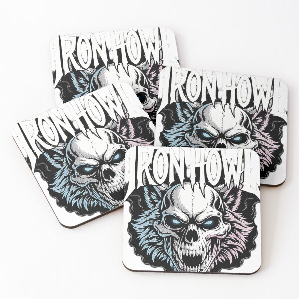Item preview, Iron Howls  Monochrome Wolf Skull Rock designed and sold by Ervintheiser.