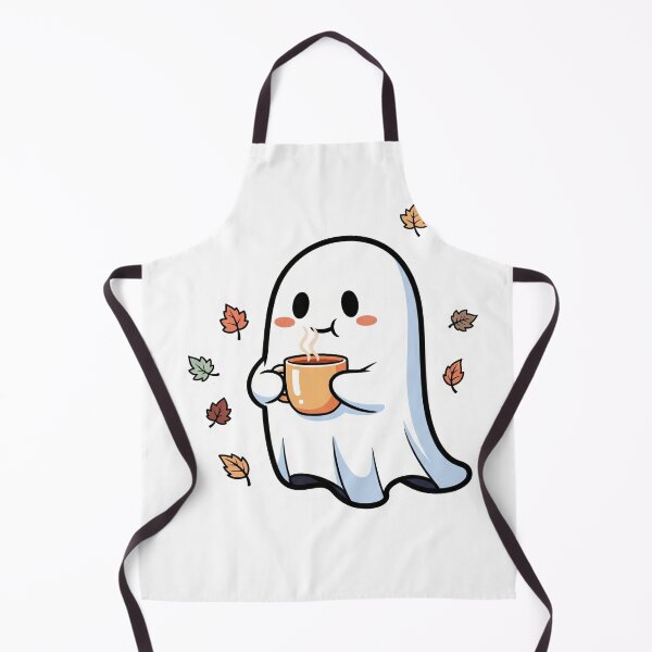 Item preview, Cute Cozy Ghost Sipping Tea – Kawaii Halloween Sticker designed and sold by Lyesink.