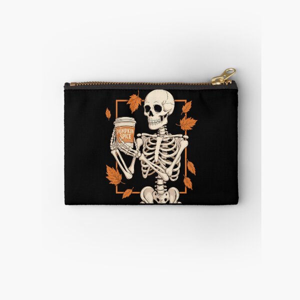 Item preview, Halloween Skeleton Pumpkin Spice Latte Syrup Creamer designed and sold by ValerieRodrigue.