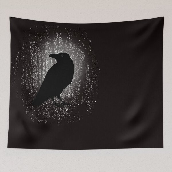 Item preview, Gothic Raven In Moonlight Forest designed and sold by Modeedwards.