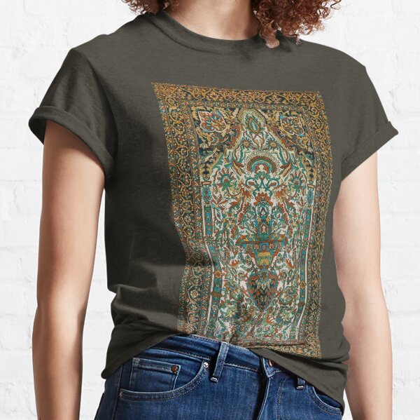 Sarouk Persian Rug Print Classic T-Shirt