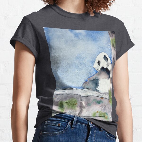 Pondering Panda Classic T-Shirt